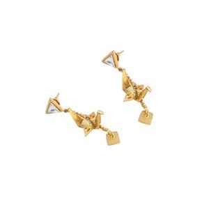 Jewelry Fiesta Fashion Brass Swan Earrings